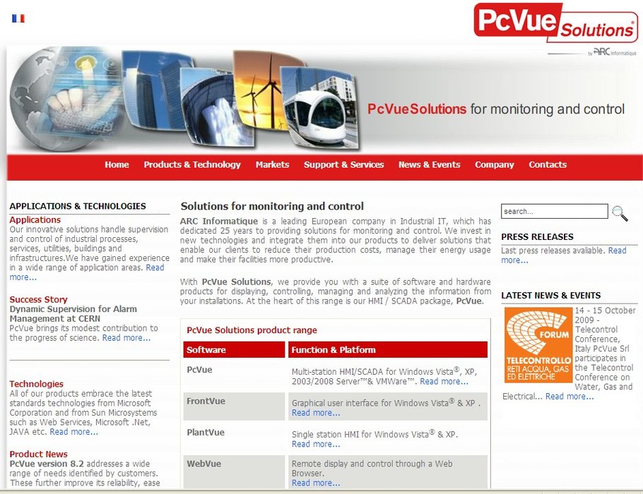 ARC INFORMATIQUE Website  – www.pcvuesolutions.com